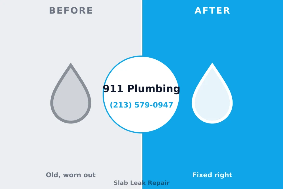 Before and after: plumbing repair Yale, MI